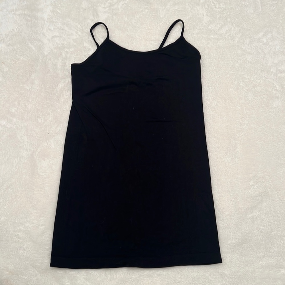 Black spaghetti strap tank